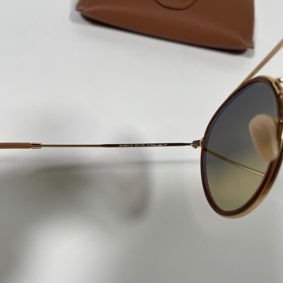 Ray-Ban Gold Round Sunglasses EUC main image 9